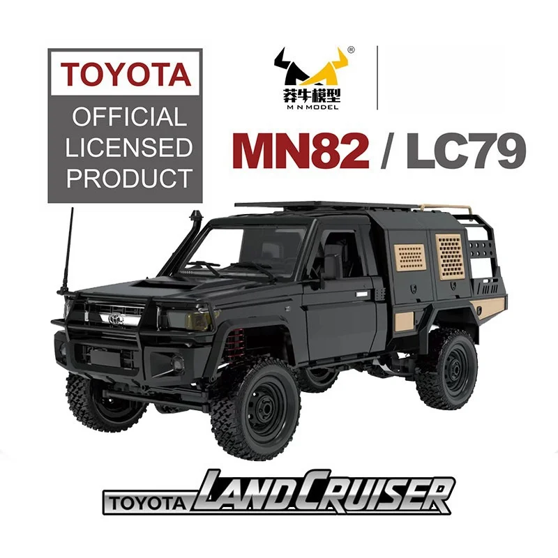 2024 Hot Mn82s Rc 1:12 Full Scale 2.4g Four-Wheel Drive Pickup Truck Cross-Country Remote Control Climbing Car Christmas Gifts