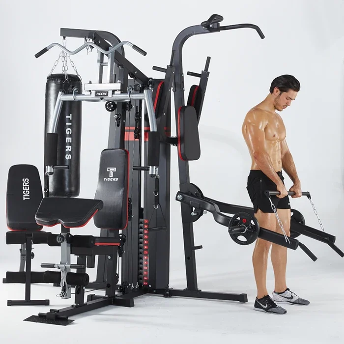 Strength Training Fitness Equipment 4 Station Home Gym Indoor Body Building Multi Function Station Wholesale  Strength Training