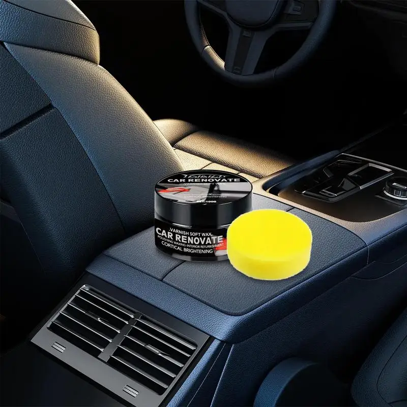 Car Interior Care Kit Long-Lasting Dashboard Polish Wax Car Seat Polish Kit Car Parts Restorer For Prevent Fading Yellowing