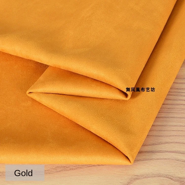 Thickened Suede Fabric By The Meter for Dress Coats Clothing Pillowcases Sewing Imitation Suede Cloth Draping Soft Bouncy Silky