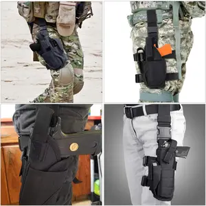 إسقاط حقيبة الحافظة اليسرى / اليمنى للساق اليسرى / اليمنى ل Glock 17 / M9 / P226 / CZ 75 مسدس قابل للتعديل الساق Airsoft مسدس حالة للصيد أعلى 6 مبيعات من حافظة الساق Glock - رقم 6