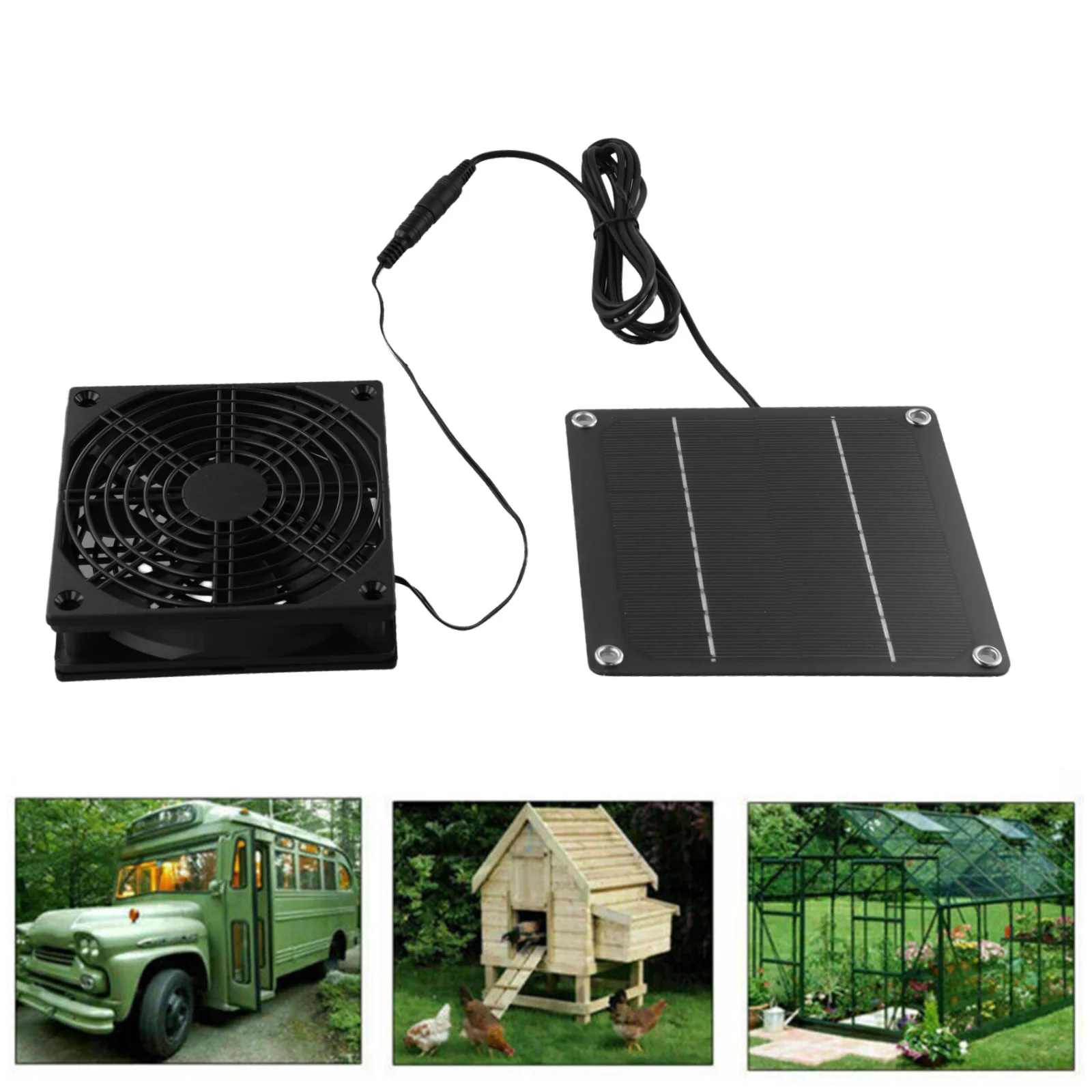 Greenhouse Exhaust Fan Fan Air Volume Fan Speed Ventilation Box Fan High Performance Monocrystalline Silicon Air Fresh