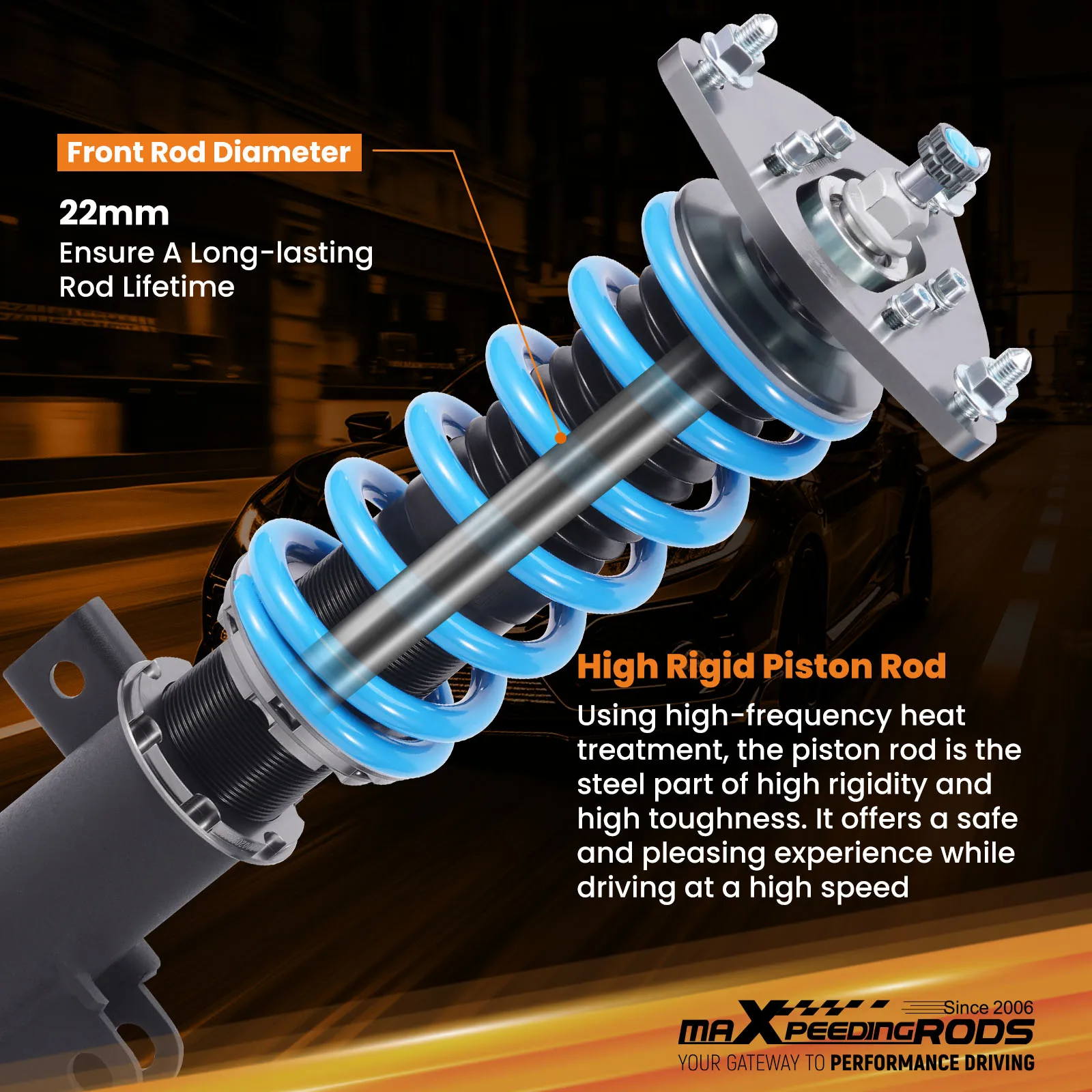 24-weg schroefsets verlagingsset voor Genesis Coupe 2010-2016