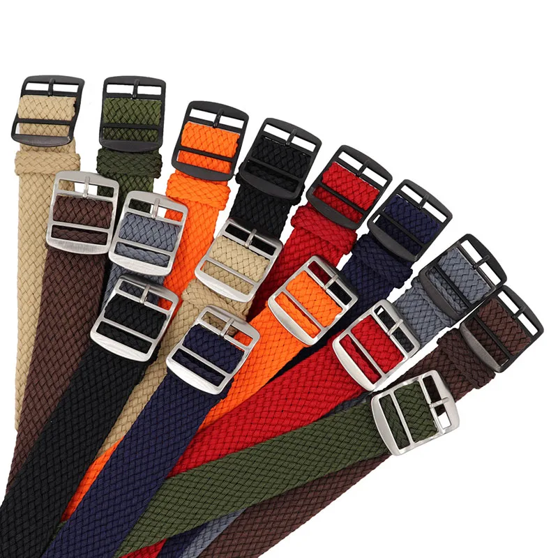 Nylon Watch Strap 14 16 18 20mm 22mm for Perlon Band for Samsung Galaxy Watch 3 4 Weave Belt High Quality Replacement Wristband