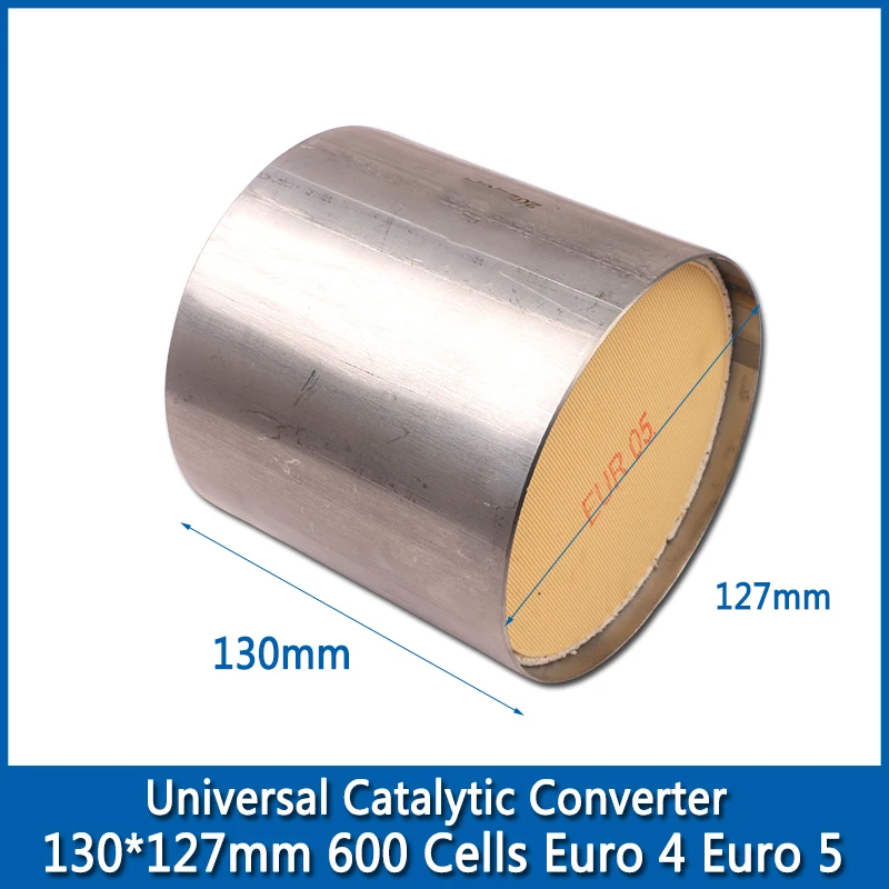 130*127mm Universal Catalytic Converter Euro 4 Euro 5 600 Cells Car Exhaust Three-Way Catalyst Catalytic Converter Universal