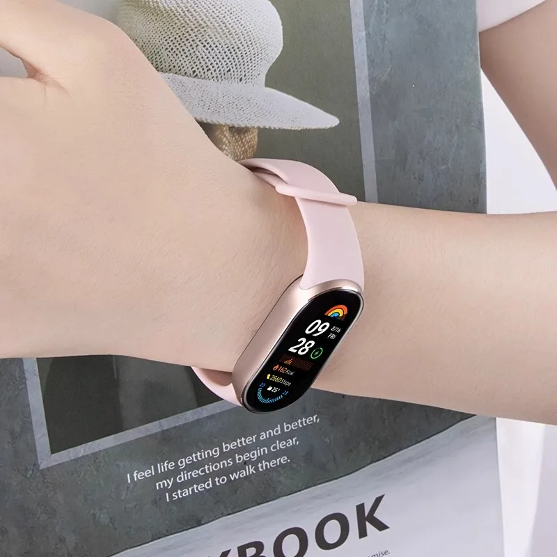 Abnehmbares Silikonarmband für Xiaomi Mi Band 9 8, Armband, austauschbares Armband für Mi Band 9 8 Sportarmband