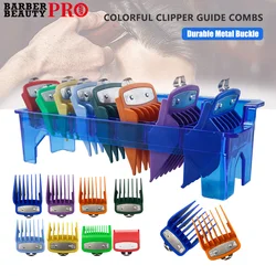 8PC Professional Universal Hair Clipper Limit Guide Comb With Box For Wahl Trimmer Cutting Guide Combs Barber Salon Accessories