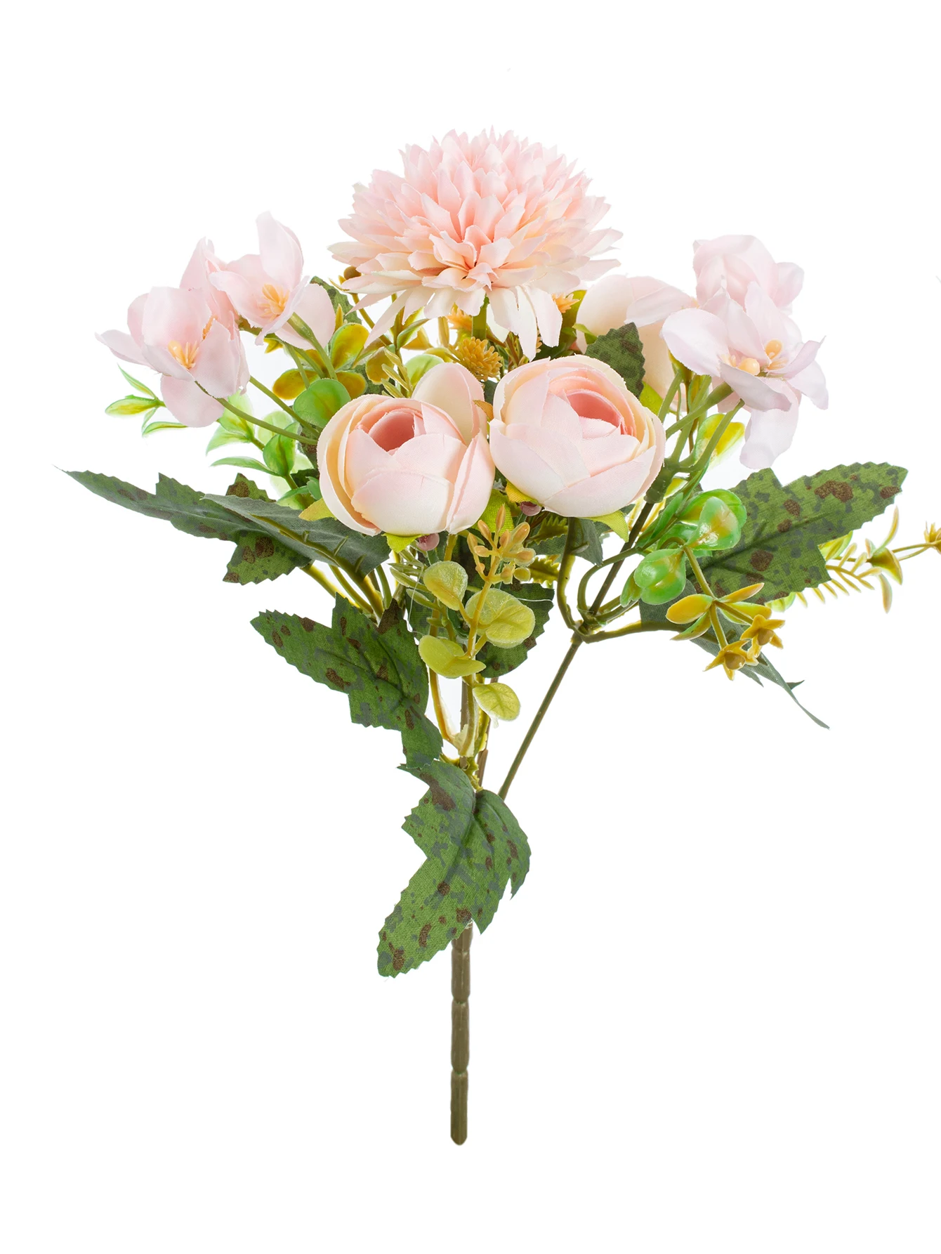 Künstliche Blumen, Teeknospen, Hortensien, Vase für Zuhause, Tisch, Garten, Kranz, Hochzeit, Brautstrauß, Festival, DIY-Geschenk, Requisiten, Dekoration – Detail 7