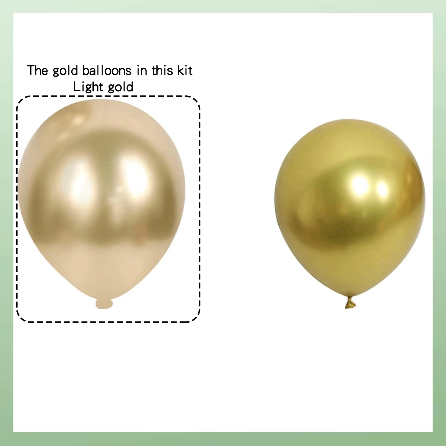 226PCS Sage Green & White Sand Balloon Arch Kit: Green, Beige, Gold Metallic & Confetti Balloons Garland for Birthday, Wedding, view 5