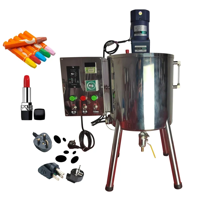 

AOC 15/30L Lipstick Cosmetic Chocolate Hand Soap Heating And Mixing Tank Filling Machine Melting Cream Filling