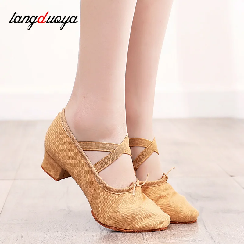 Sapatos de dança de salão macios para meninas, sapatos de dança latina feminina tango jazz sapatos de prática feminina, sandália de salsa, drop