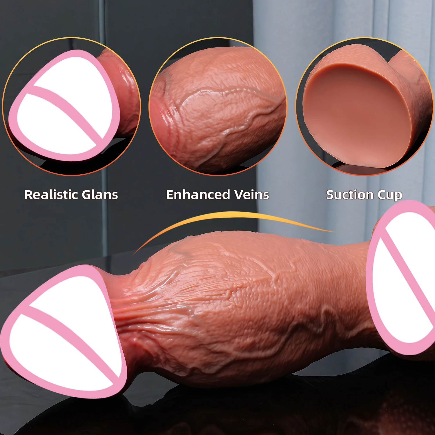 واقعية الجلد ضخمة لينة سميكة دسار سيليكون القضيب الكبار امرأة المهبل رجل الشرج الجنس لعب شفط كأس ديك الموزه الكبيرة