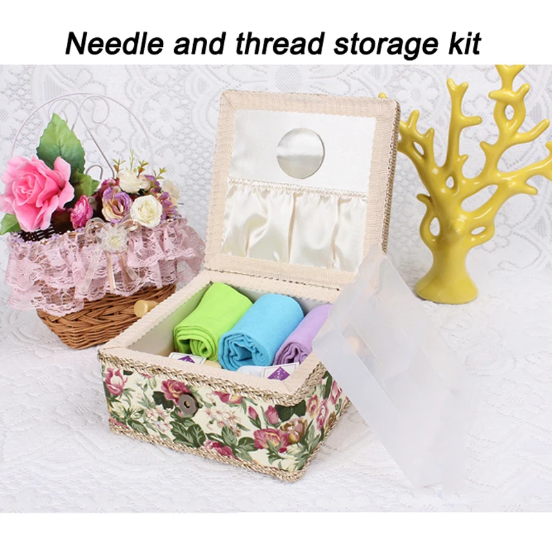 Sewing bag storage container Sewing basket Sewing bag Sewing basket Needle and thread storage kit Sewing accessories