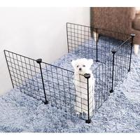 DIY Playpen Foldable Iron Cat Cages Indoor Home Isolation Kennels Free Fences Training Exercise Pet Aviary Dog Combination Door