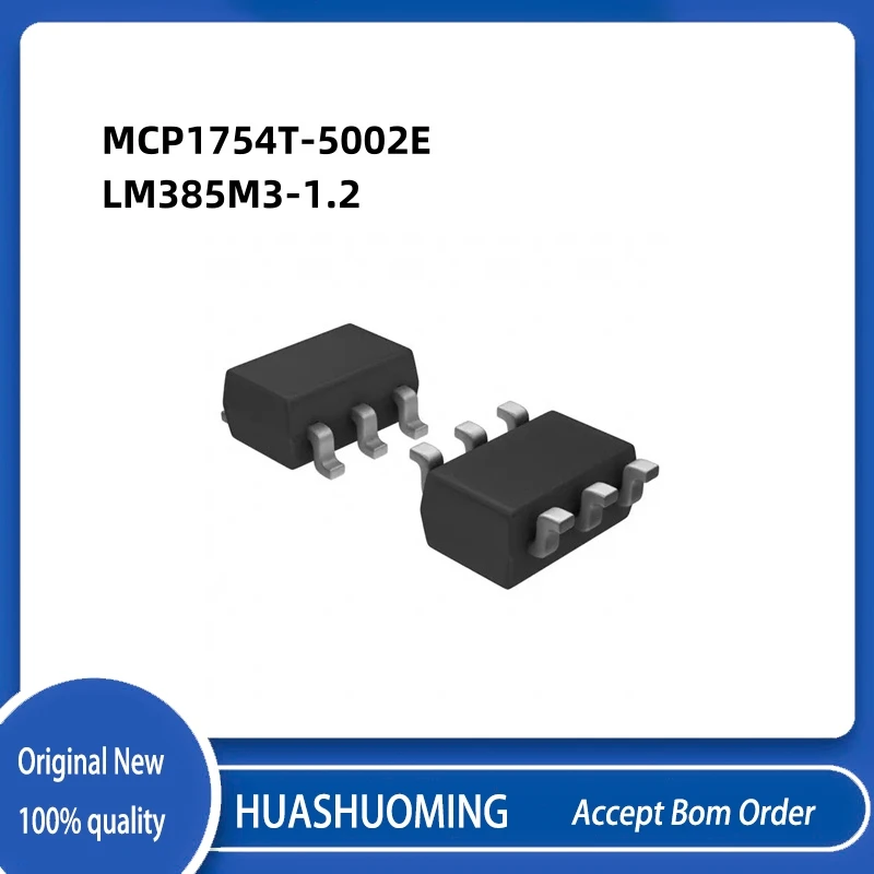 

50pcs/lot New MCP1754T-5002E/CB LM385M3-1.2/NOPB LM385M3 sot23-6