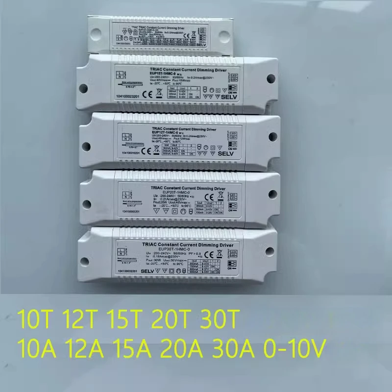 New for EUCHIPS thyristor dimming driver power supply EUP10A-1HMC-1-120/EUP15A-1HMC-1/EUP20A-1HMC-1/EUP10T-1HMC-0-120