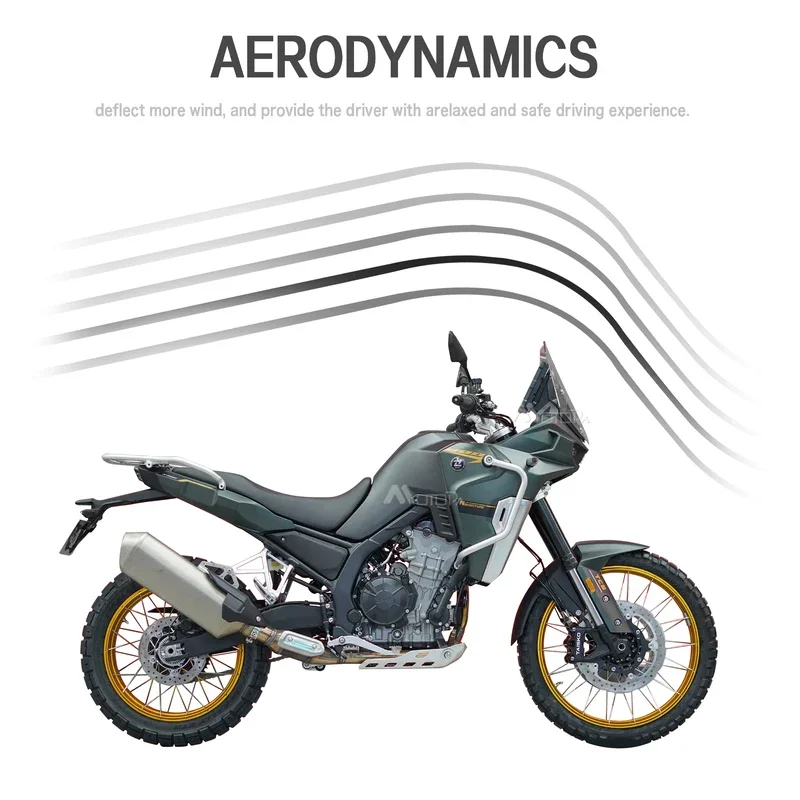KY800X accessory motorcycle with raised windshield suitable for Colonial Kove 800X rally KY 800X 800 X acrylic windshield