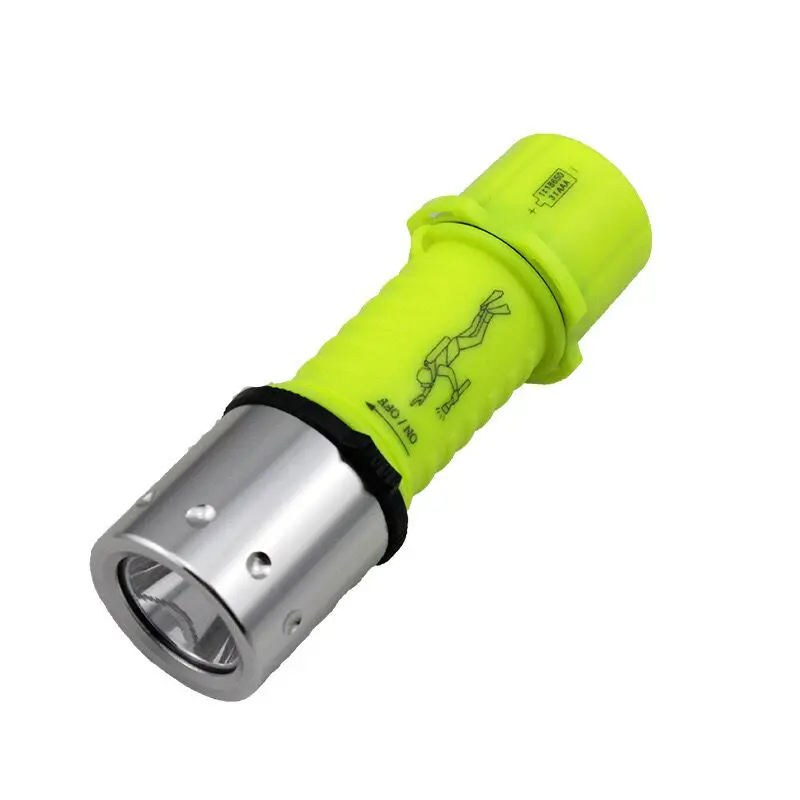 Diving  T6 1200LM 3 Mode Yellow Light Warm Light T6 LED Waterproof Underwater LED Flashlight Lamp Torch