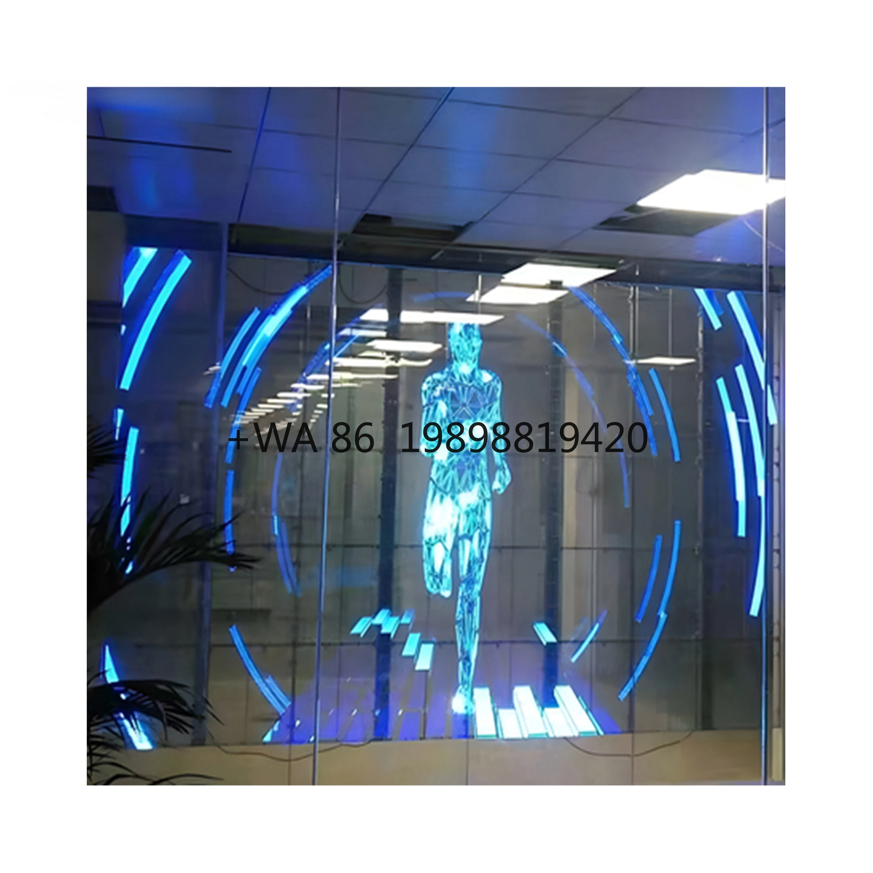 

Pushunled Transparent Led Film Screen High Transparency P2.5 Large Screen for Building Led Advertising Display