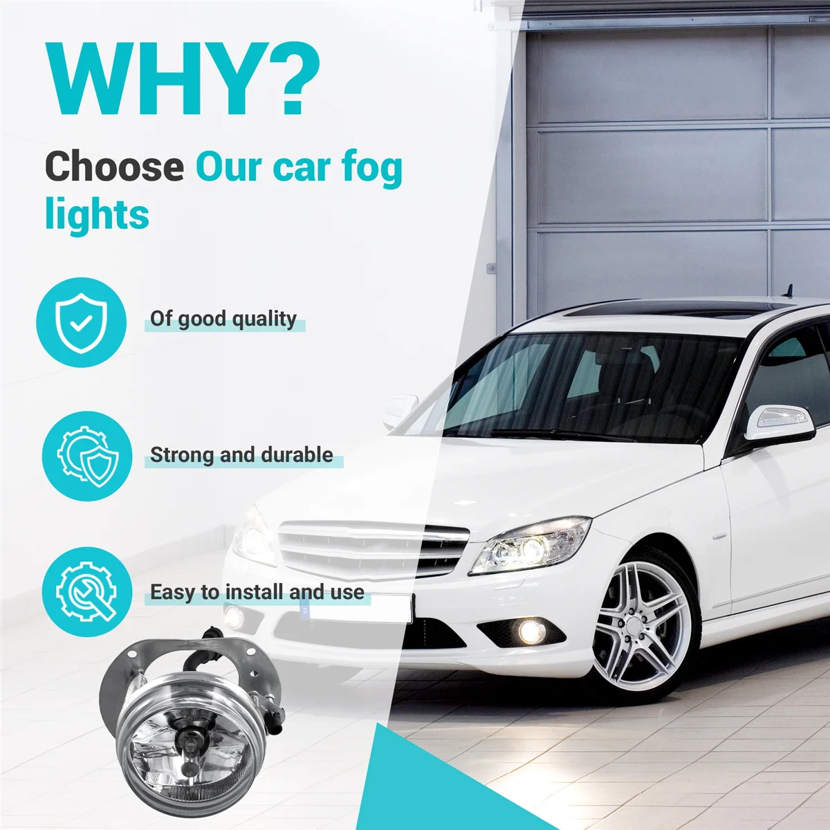 Magasin de phares antibrouillard, lampe de conduite, Mercedes-Benz W204, C300, C280, C350, W216, R230, W164, Wbulette ML320, CL550