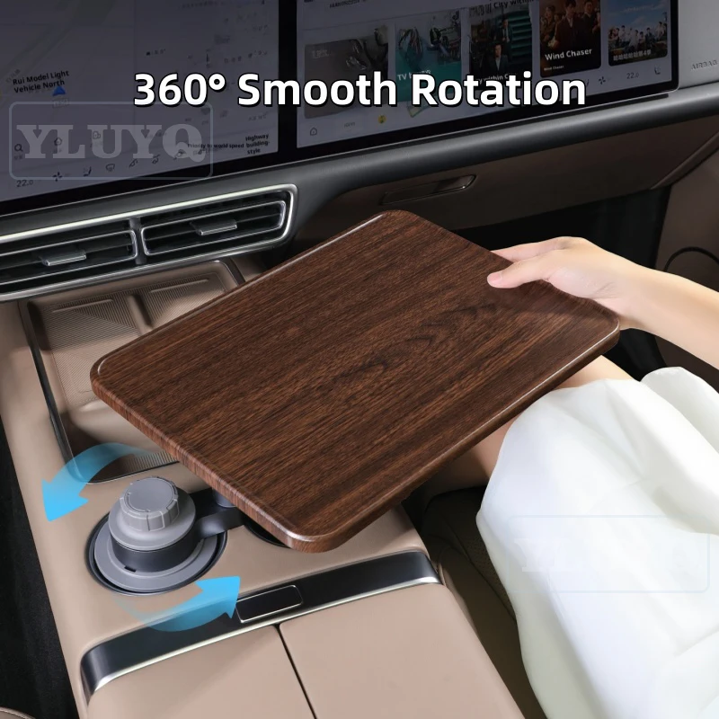 

For BMW MINI Car Floating Table, Rotatable Driver and Passenger Dining Table, Cup Holder Automotive Interior Accessories