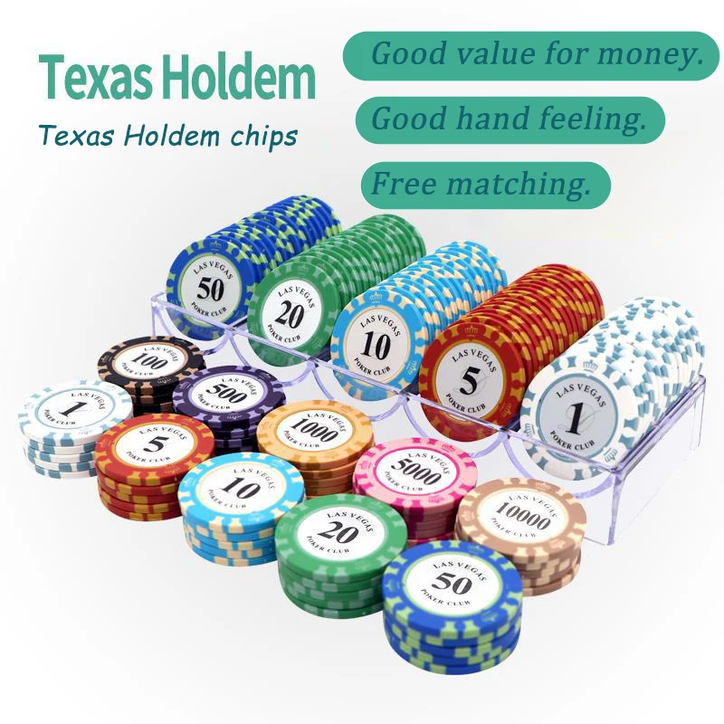 

1pc Poker Chips 14g Casino Coins Multi-denomination Gambling Chips Texas Table Games for Casinos Chips Party Entertainment