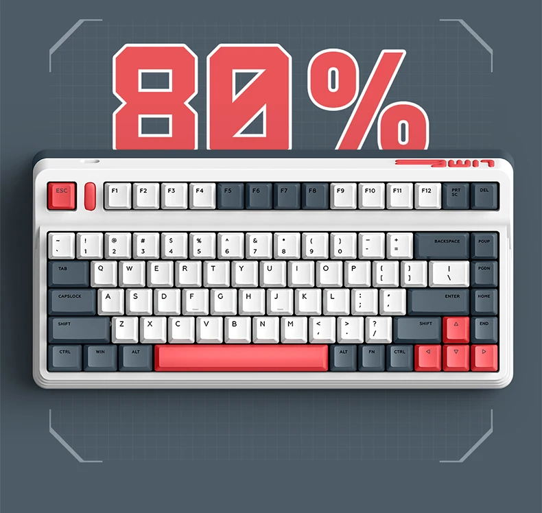 IQUNIX L80 Dynamic equation mechanical keyboard wireless Bluetooth 2.4G game office mute hot plug power equation