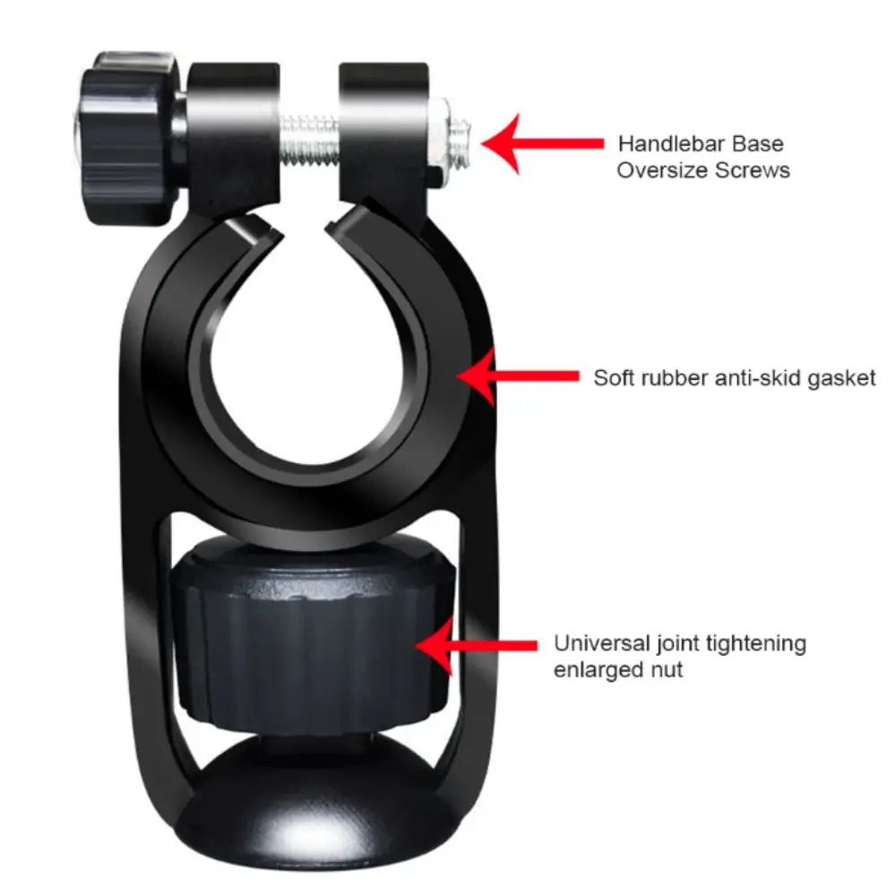 Baby Stroller Cellphone Holder 360° Rotate Baby Pram Phone Bracket Shockproof Handfree Mobile Phone Support Stroller Accessories