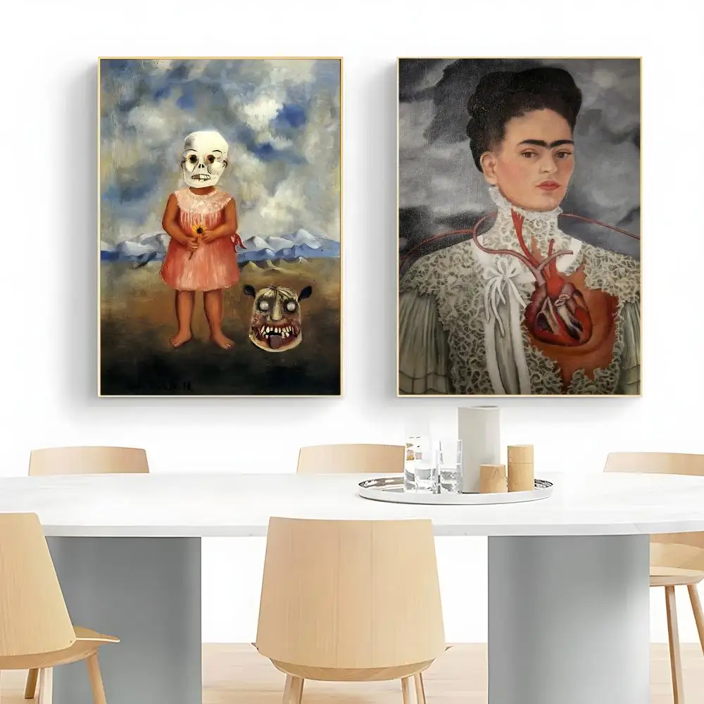Art Icon F-Frida Kahlo Poster Wall Art Print Decorative Mural Home Decor Gift Unframed