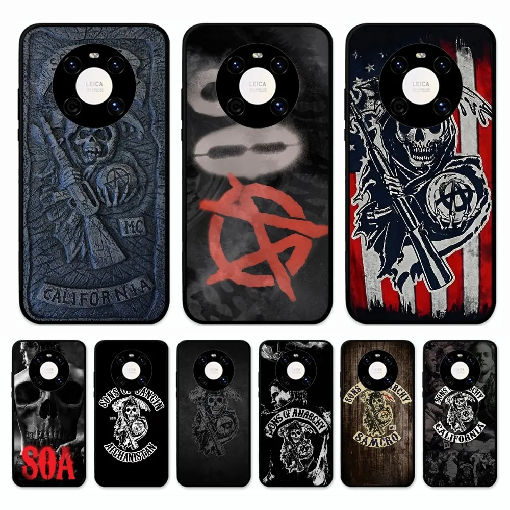 American TV Sons Of Anarchy Phone Case For Huawei Mate 10 20 30 40 50 Lite Pro Nova 3 3i 5 6 SE 7 Pro 7SE