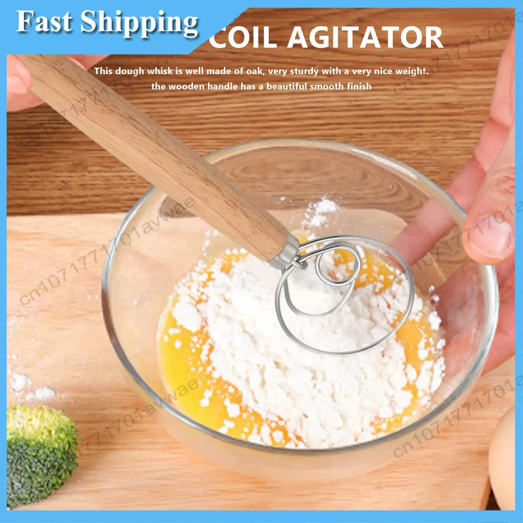 أفضل خلاط يدوي لخفق العجين الدنماركي، قطعتان من خلاط العجين المصنوع من الفولاذ المقاوم للصدأ مع كاشطين لعجين البيتزا، خبز العجين المخمر، E