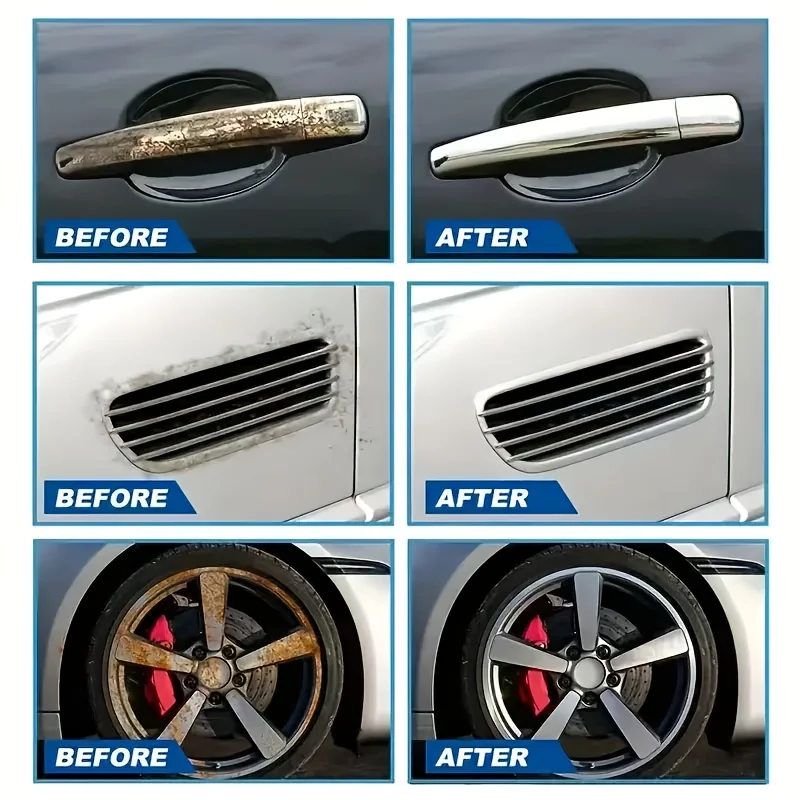 43g General Motors Chrome Repair and Polishing Metal Shine Restorer, Suitable for Car Door Handles, Windows, and Trim Strips, Removes Rust image 5