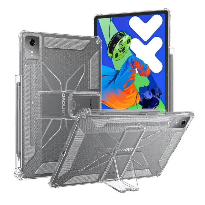�y�Z�[�����zLenovo Xiaoxin Pad Pro 12.7 2025 �P�[�X TB373FU/TB375FC TPU �\�t�g�V�F�� �G�A�o�b�O�t�� Idea Tab Pro 12.7�C���` �X�^���h �^�u���b�g�J�o�[