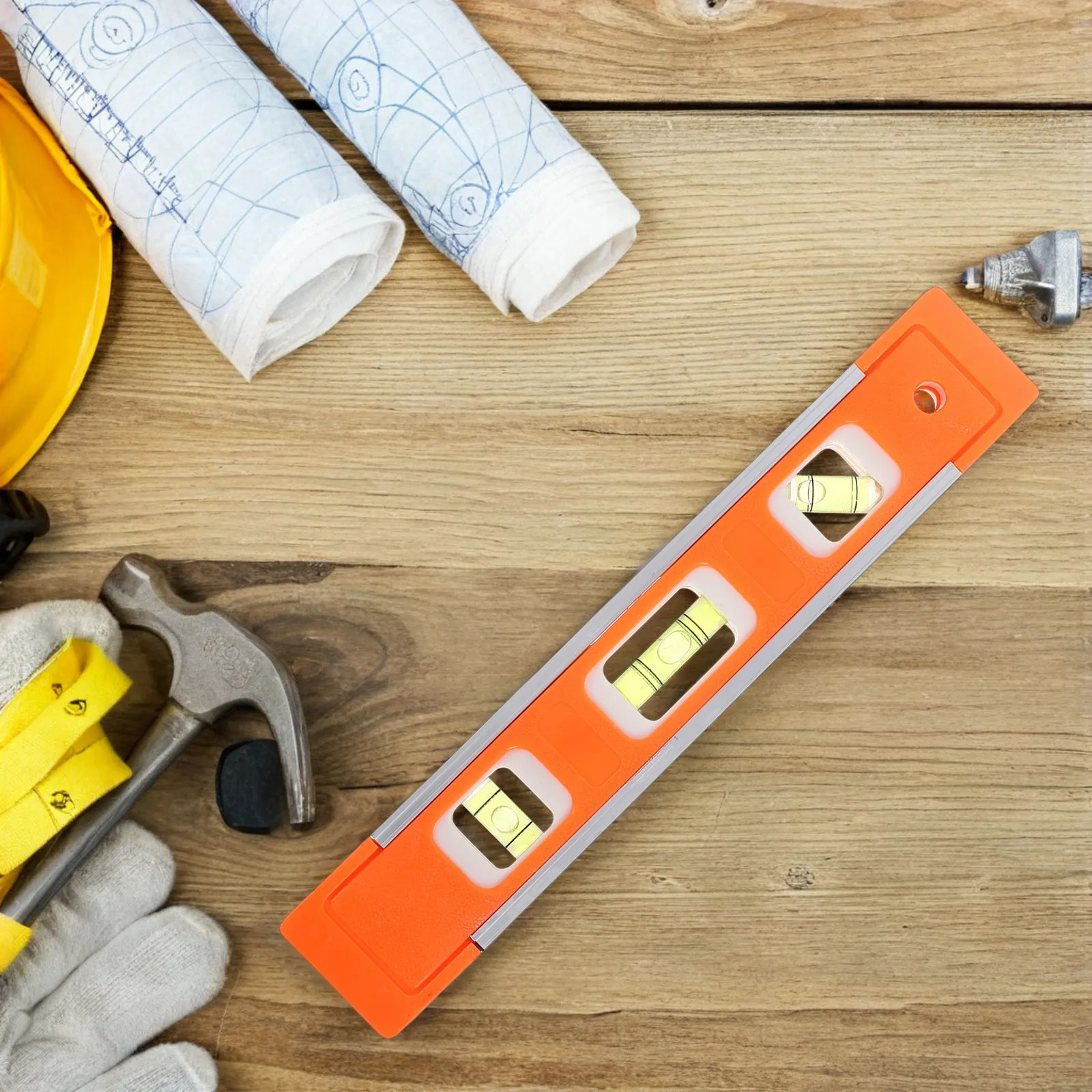 Lightweight Aluminum Alloy Mini Torpedos Level Ruler Accurate Horizontal Bubble Level for Construction Renovation Woodworking