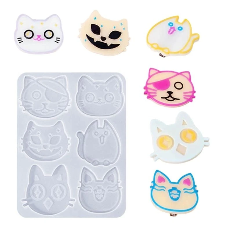 Easy to use Mold for Handmade Hair Clip Lovely Animal Mould Jewelry Supplies