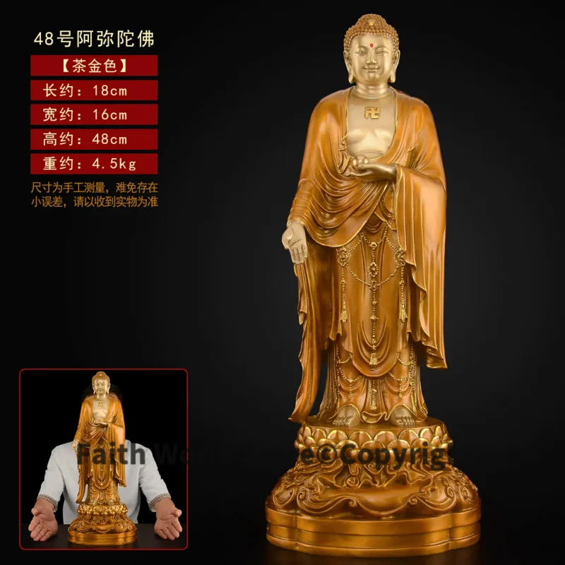 2025 XI FANG SAN SHENG buddha 3P HOME temple Worship protection Sakyamuni PU SA buddha statue Safety Healthy luck bless