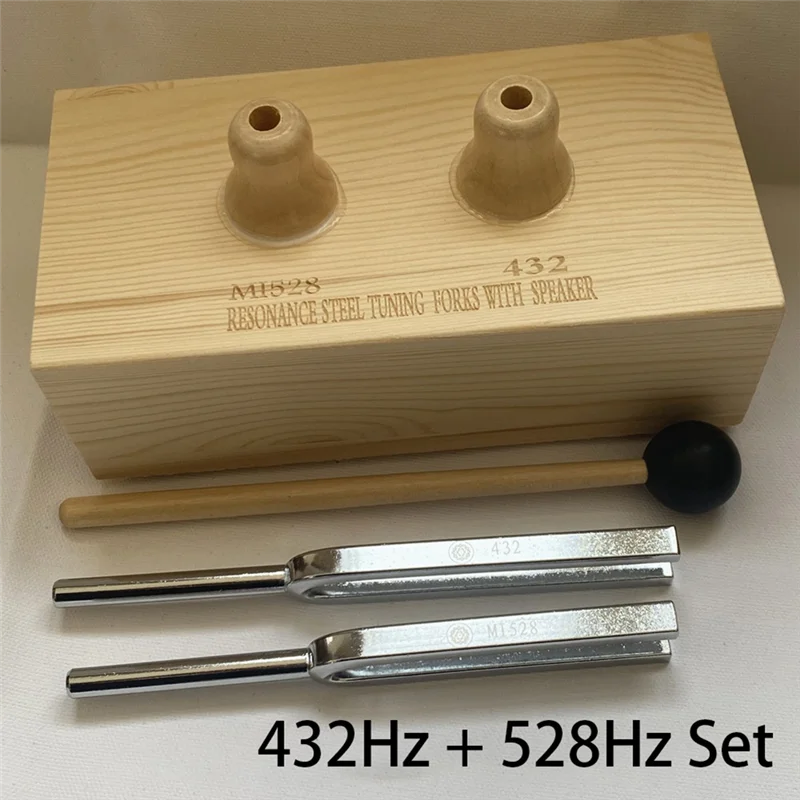 ABUE-Tuning Forks For Schumann Resonance- 432Hz 528Hz Weighted Diapason Tuning Fork Percussion Instruments