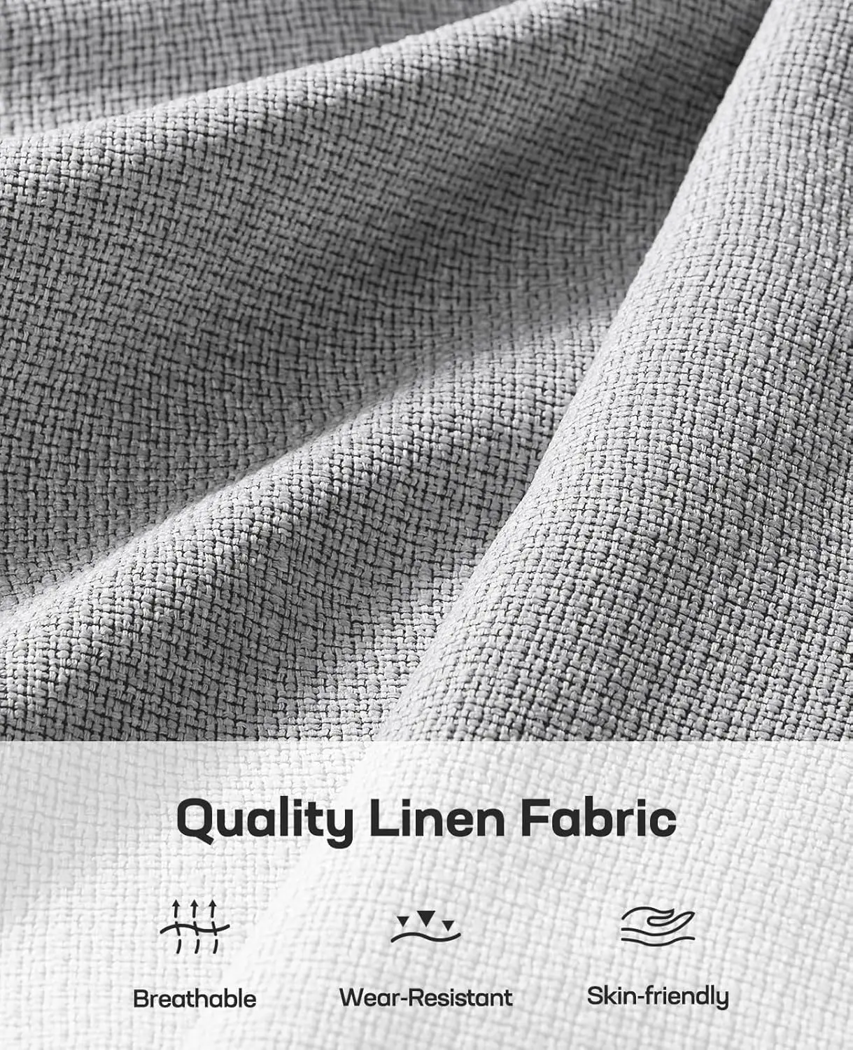 Sofá Moderno de Linho com 3 Lugares e Assento Profundo de 89 Polegadas para Sala de Estar, Quarto, Escritório, Apartamento, Personalizável