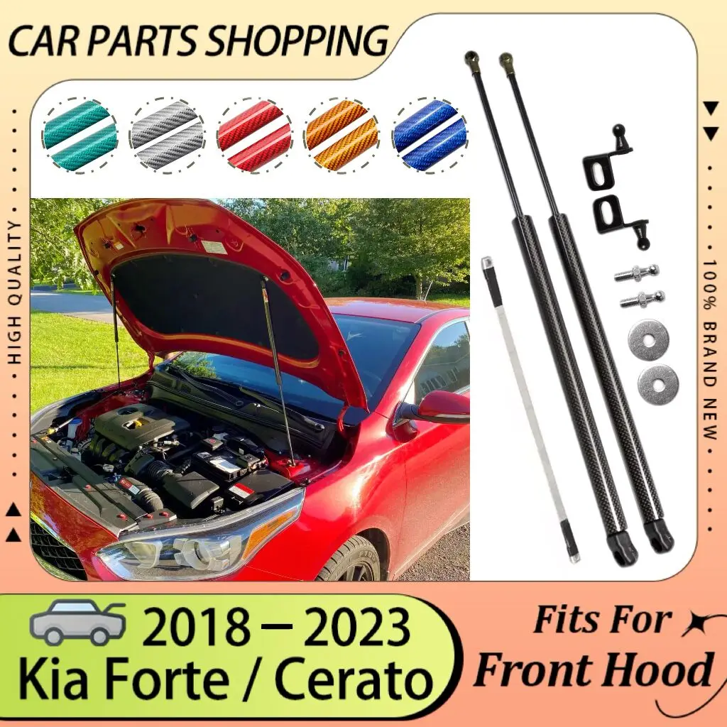 Hood Struts for Kia Forte BD 2018-2022 2023 2024 Kia K3 Kia Cerato Modify Bonnet Lift Support Piston Rod Shock Damper Gas Spring