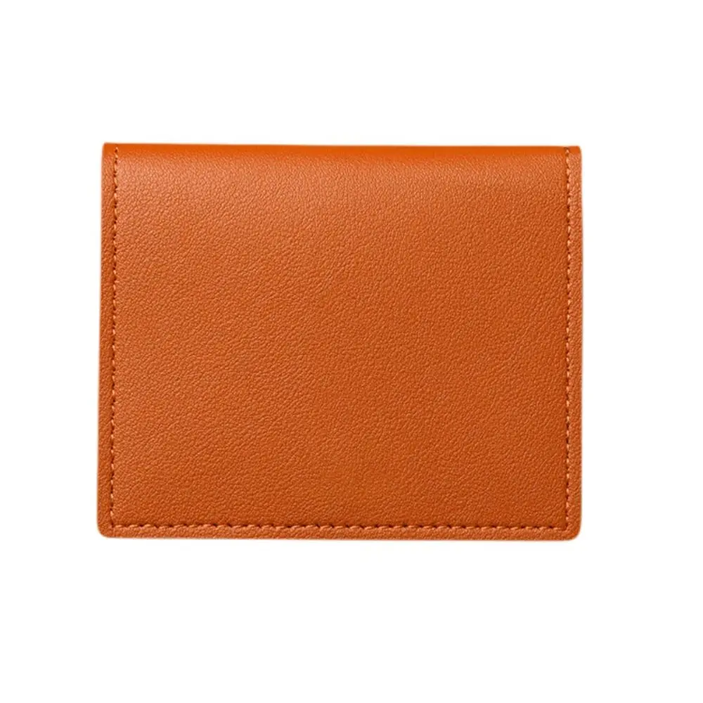 PU Leather Card Holders Slim And Compact Ultra Thin Bank ID Card Case Anti Demagnetization Short Driver's License Wallet