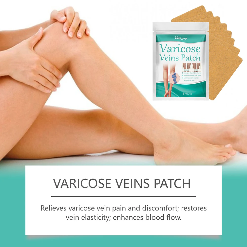 8pcs/Box Vein Target Patch Varicose Veins Treatments For Leg Natural Ingredients Leg Treatments For All Skin Types view 2