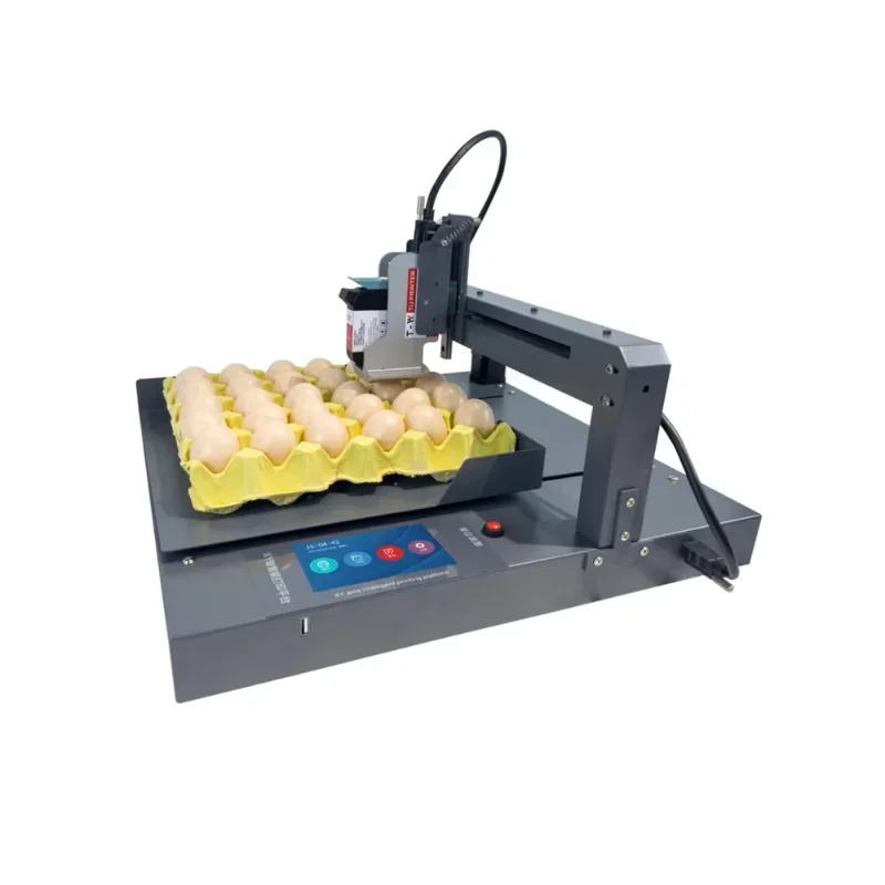 Automatic Multi-Color Inkjet Egg Date Printer Machine for Farm Use with Conveyor Belt Tij Plate Type for Metal Coding