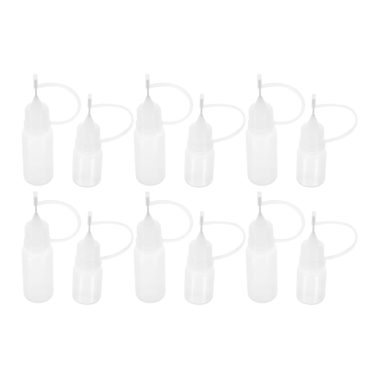 

12pcs Needle Tip Glue Squeeze Applicator Bottles Compact Portable Fluid Dispenser For Home Office Lubricating Use Glue