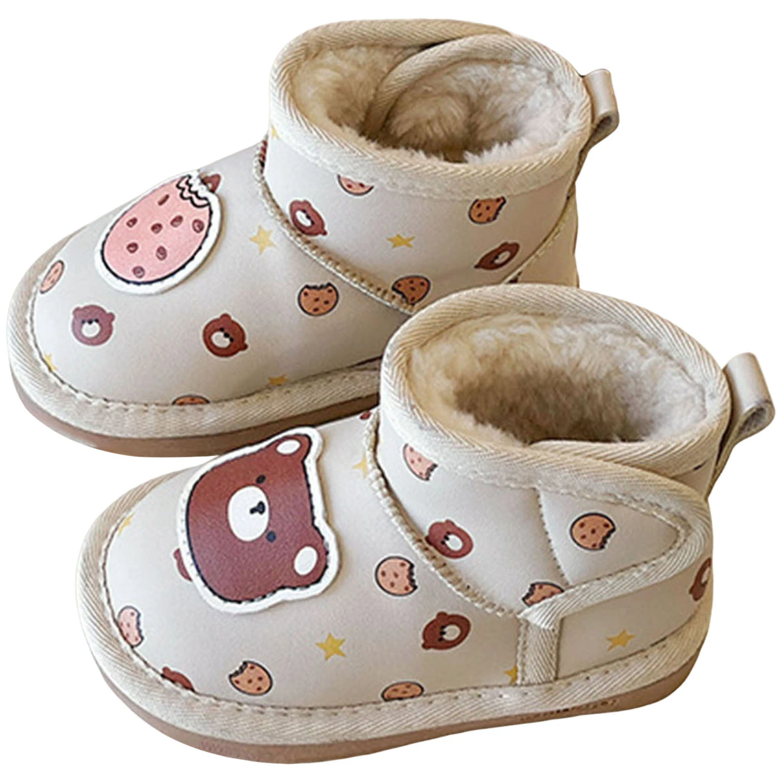 

Girl Boots Childrens Boots Girls Plus Velvet Thick Warm Cotton Boots Fashionable Cartoon Baby Low Boots Girl Boots Size 13