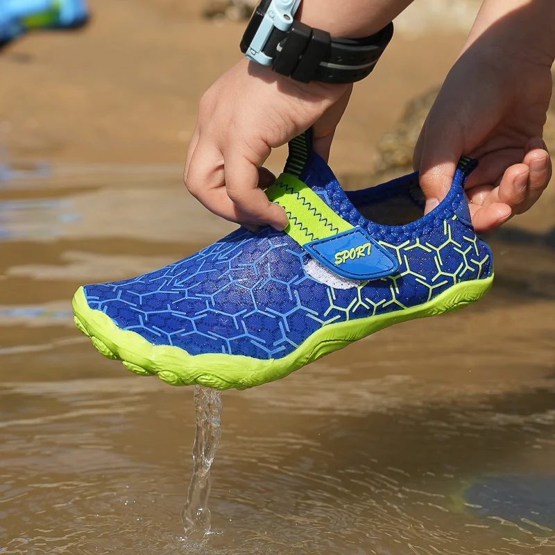Kids Aqua Shoes Summer Beach Five Fingers Barefoot Boys Girls Water Shoes Swimming Lightweightl Seaside River Children Sneakers