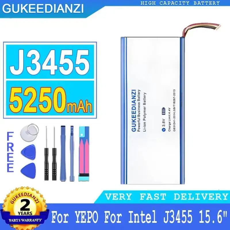 

Для Yepo Intel J3455 надежная замена аккумулятора для ноутбука емкостью 5250 мАч, высокая совместимость