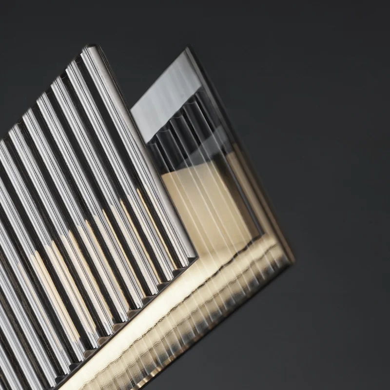 Gold Black Glass Pendant Light LED Modern American Style Chandelier for Dining Room Living Room Ceiling Hanging Decorative Light