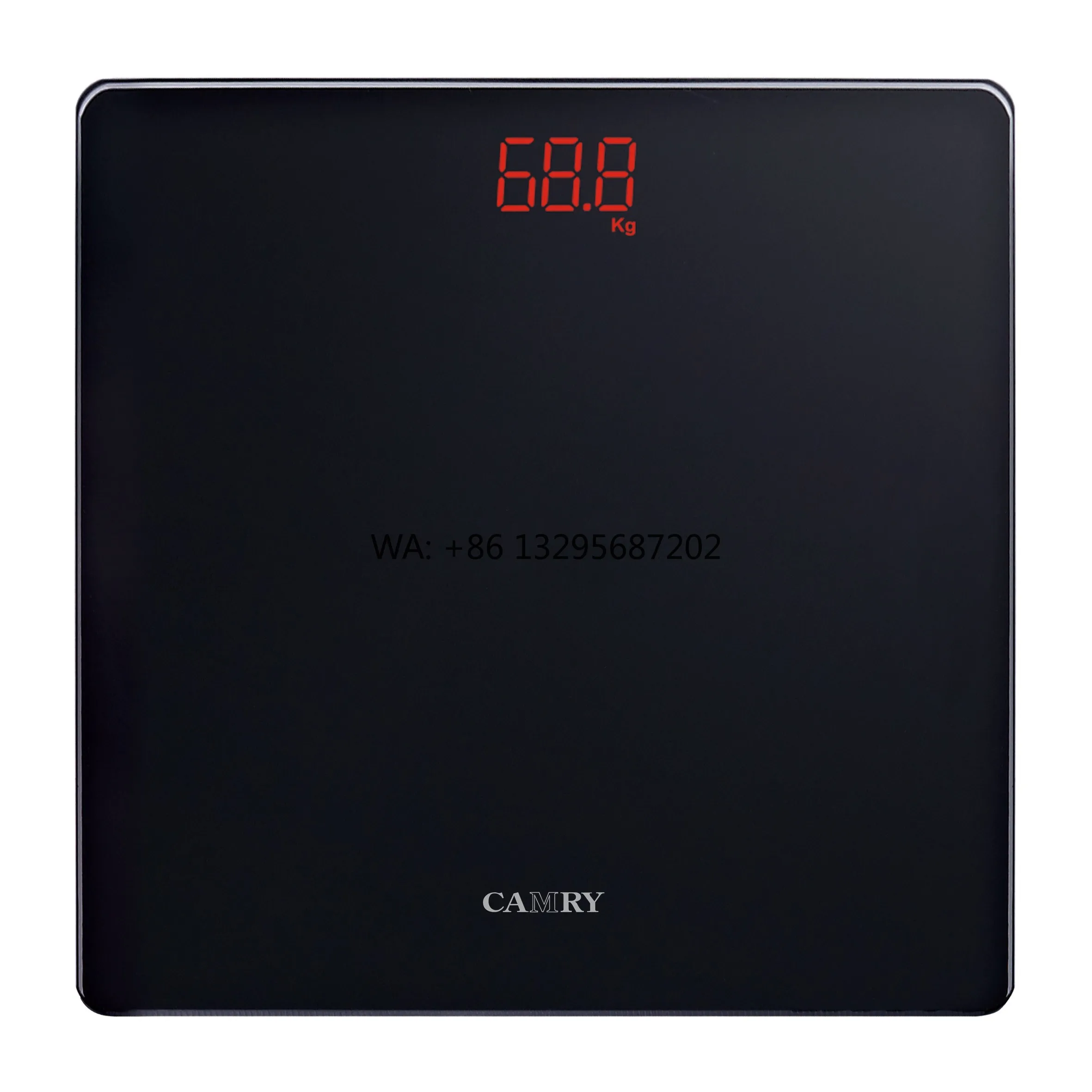 

CAMRY 150kg LED Display 6mm Tempered Glass Human Body Bathroom Floor Electronic Digital Weighing Scale Body Weight Scale