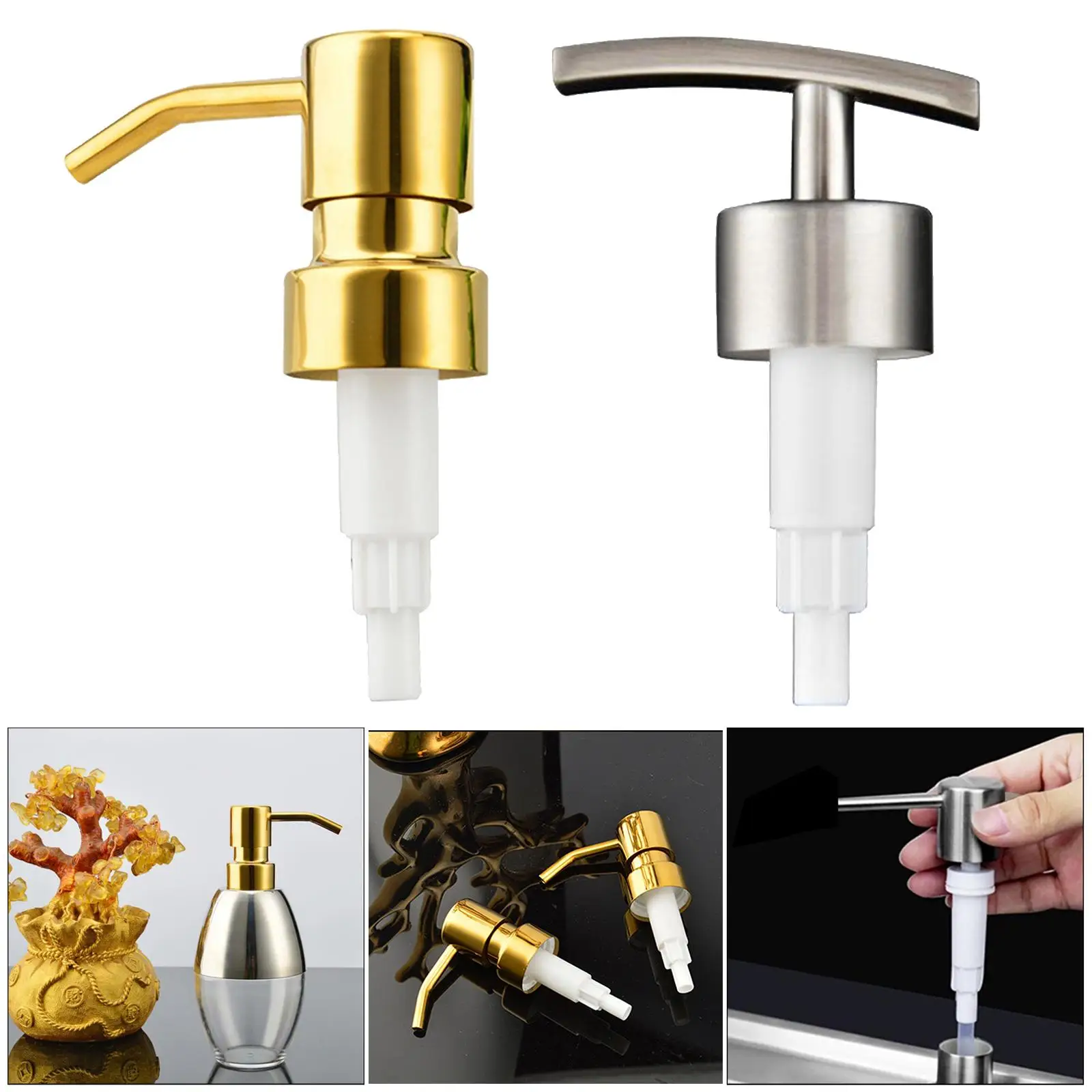 Dispenser di sapone in acciaio inossidabile 304 ruggine pompa le tue bottiglie