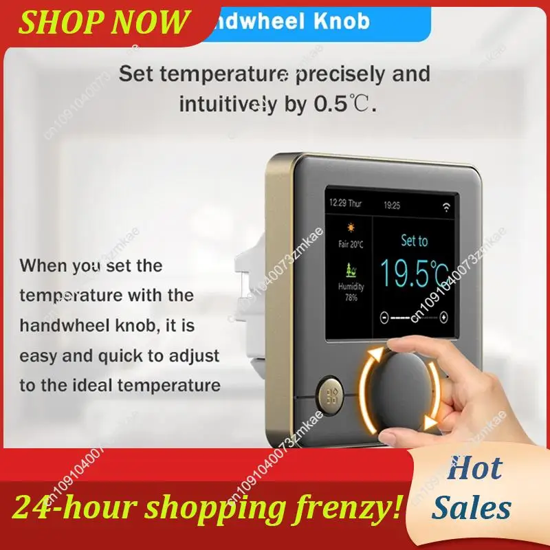 Vendita quotidiana Termostato Tuya Wifi Termostato intelligente con schermo a colori per Tuya Smart Alexa e Google Home